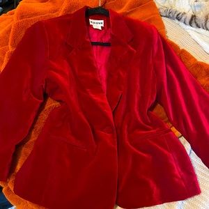 VINTAGE RED VELVET BLAZER ❤️